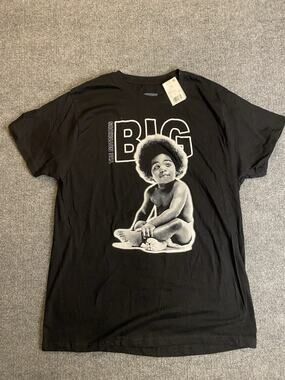Brooklyn Mint Men's XL Black The Notorious B.I.G. Graphic Cotton T-Shirt